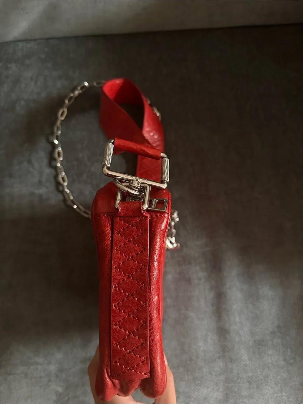 Zadig & Voltaire Red Leather Bag - Johnny Crush - Picture 5 of 8